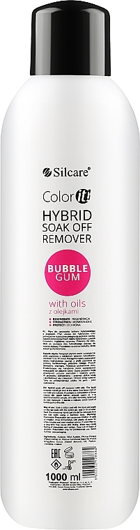 Gel-Nagellackentferner mit Ölen - Silcare Soak Off Remover Bubble Gum — Bild N3