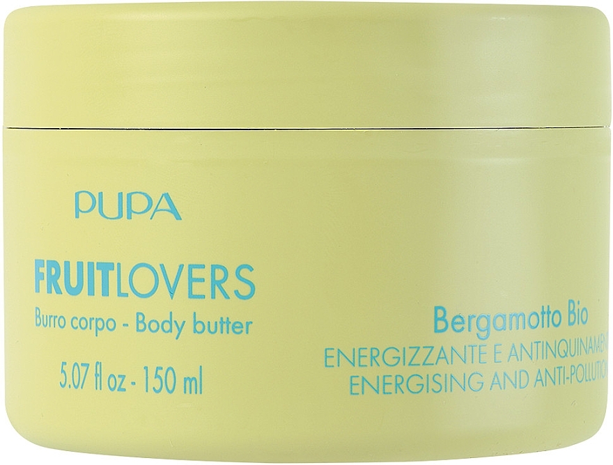 Energetisierende und entgiftende Körperbutter Bio Bergamotte - Pupa Fruit Lovers Bergamot Bio Body Butter — Bild N1