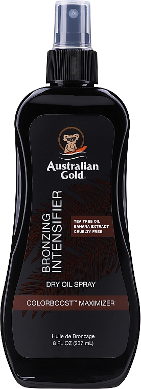 Bräunungsspray-Öl für Körper mit Banane-Extrakt - Australian Gold Dark Tanning Oil Spray Intensifier — Bild N1