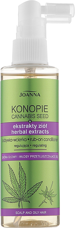 Lotion-Conditioner für fettiges Haar - Joanna Cannabis Seed Herbal Extracts Rub-on Conditioner — Bild N1