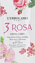 Körpercreme - L'Erbolario Lodi 3 Rosa Body Cream (Probe)  — Bild N1