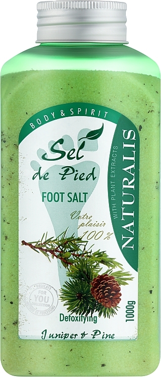 Detox Fußbadesalz mit Wacholder und Kiefer - Naturalis Sel de Pied Juniper And Pine Foot Salt