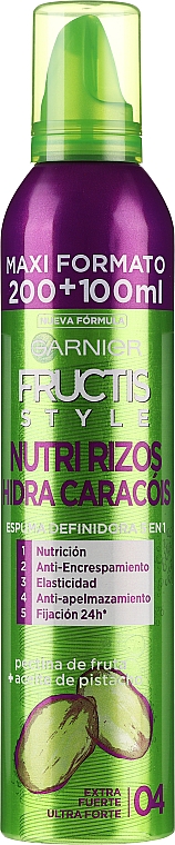 Feuchtigkeitsspendender Haarschäum Mittlerer Halt - Garnier Fructis Style Perfect Moisturizing Foam — Bild N1