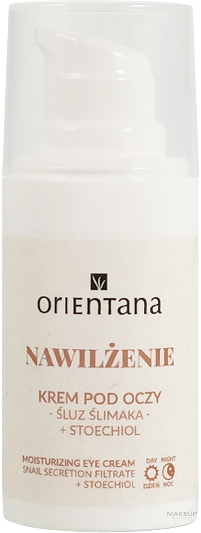 Augencreme für Tag und Nacht mit Schneckenextrakt - Orientana Natural Snail Eye Cream — Bild 15 ml