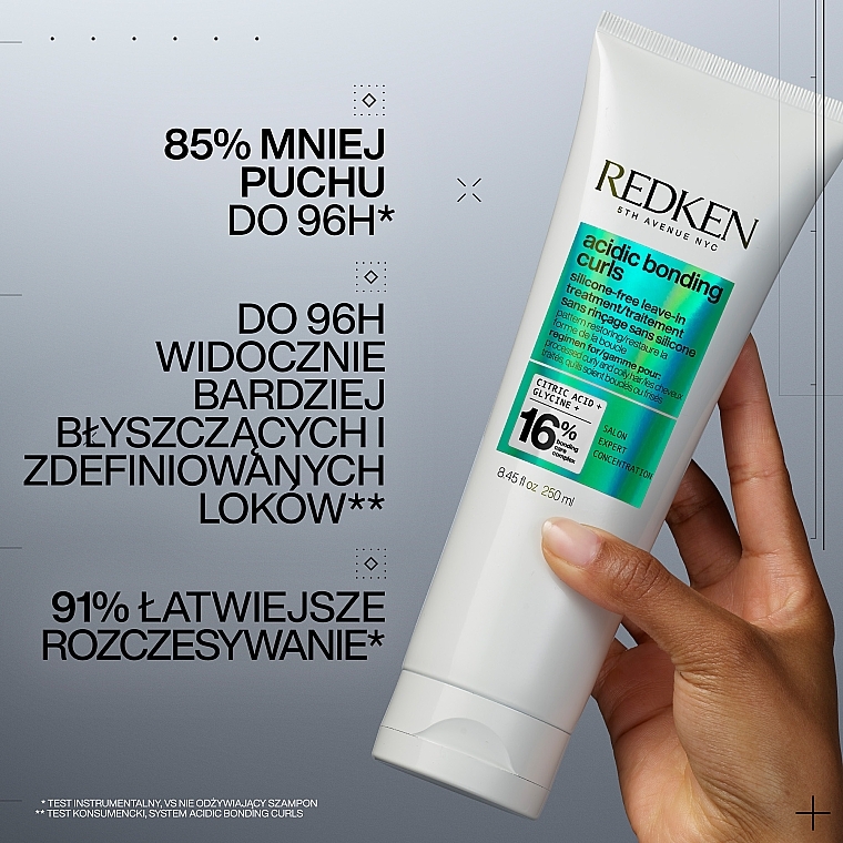 Leave-in Creme für lockiges Haar  - Redken Acidic Bonding Curls Silicone-Free Leave-in Treatment  — Bild N2