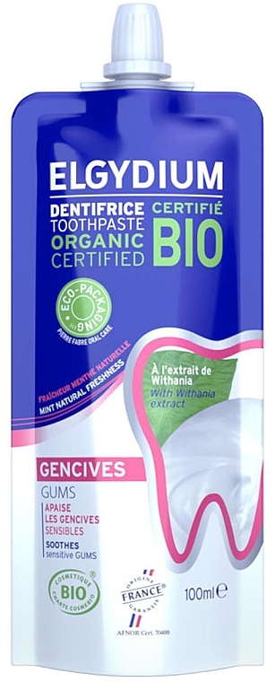 Zahnpasta für gereiztes Zahnfleisch - Elgydium Bio Gums Teeth Toothpaste (Doypack)  — Bild N1