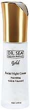 Düfte, Parfümerie und Kosmetik Nährende Nachtcreme mit Gold und Vitamin E - Dr.Sea Gold & Vitamin E Night Cream Nourishing