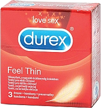 Düfte, Parfümerie und Kosmetik Kondomen 3 St. - Durex Feel Thin