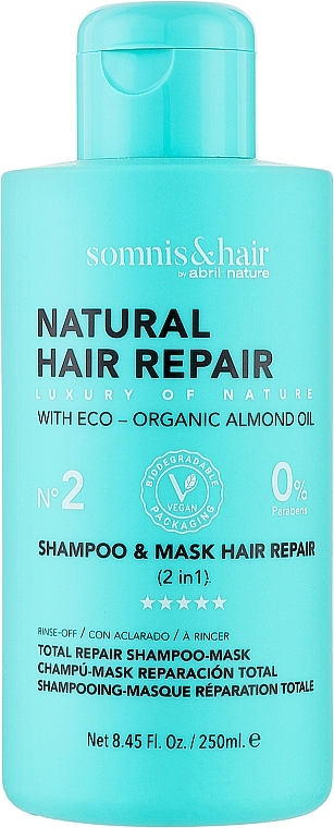 2in1 Shampoo und Maske zur Wiederherstellung von geschädigtem Haar  - Somnis & Hair Shampoo & Mask Hair Repair  — Bild N1