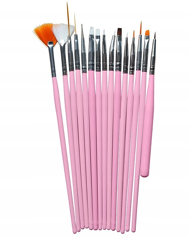 Pinselset für Nageldesign 15 St. rosa - Sunone Nail Air Brush  — Bild N2
