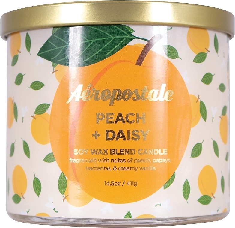 Duftkerze - Aeropostale Peach & Daisy Fine Fragrance Candle — Bild N1