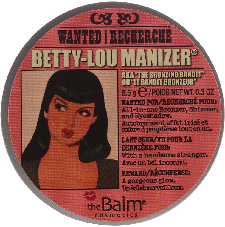 Highlighter, Schimmer & Lidschatten - theBalm Betty-Lou Manizer Bronzer & Shadow — Foto N1
