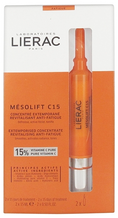 Gesichtspflegeset - Lierac Mesolift C15 (Gesichtskonzentrat 2x15ml) — Bild N1