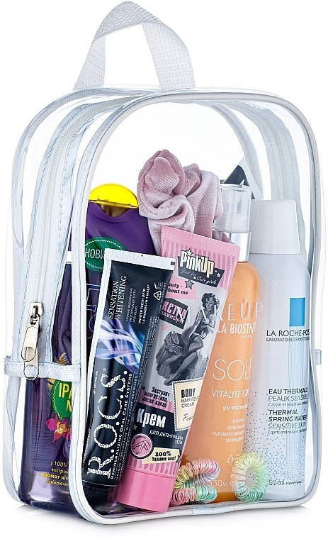 Kosmetiktasche weiß Beauty Bag - MAKEUP (ohne Inhalt)  — Foto N3