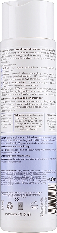 Natürliches Shampoo mit Bisabolol, weißem Tee und Amla-Extrakt - BeBio Natural Shampoo for Greasy Hair — Bild N2