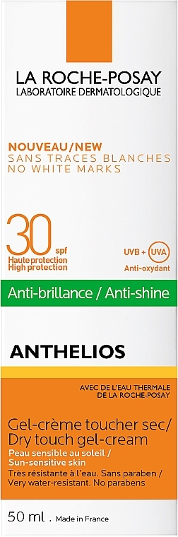 Mattierende Gesichtsgel-Creme für empfindliche Haut SPF 30 - La Roche-Posay Anthelios XL Gel-Cream SPF30 — Bild N4