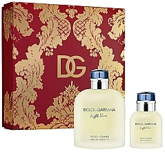 Düfte, Parfümerie und Kosmetik Dolce & Gabbana Light Blue Pour Homme - Duftset (Eau de Toilette 125ml + Eau de Toilette 40ml) 