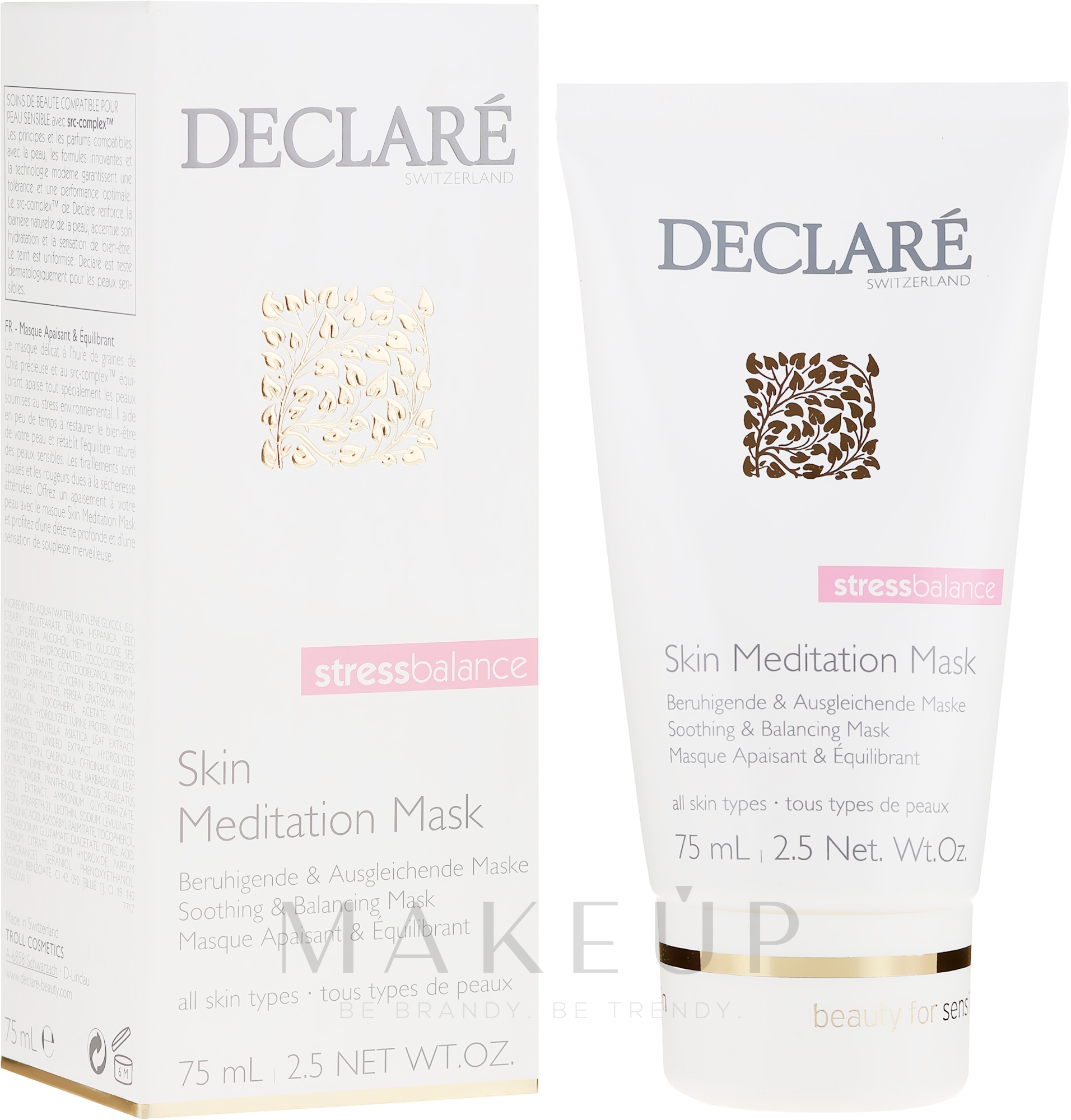 Beruhigende und ausgleichende Gesichtsmaske - Declare Stress Balance Skin Meditation Mask — Bild 75 ml