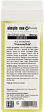 Breiter Roll-on-Wachsapplikator für den Körper mit Olivenöl - Simple Use Beauty Depilation Wax — Bild N2