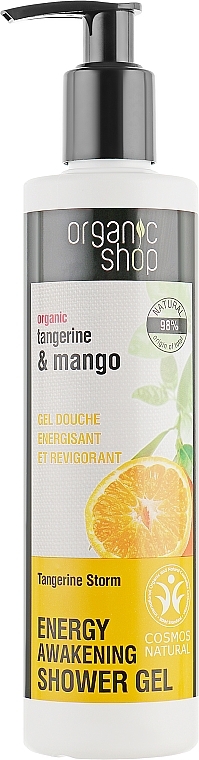 Tonisierendes Duschgel mit Bio Mandarine und Mango - Organic Shop Organic Tangerine and Mango Energy Shower Gel — Bild N3