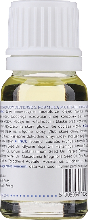 Regenerierendes und nährendes Haaröl mit Pflanzenextrakten - Halier Oiltense — Bild N2