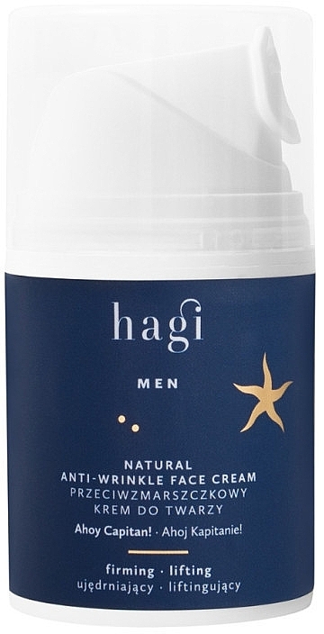 Gesichtscreme - Hagi Men Natural Anti-Wrinkle Face Cream Ahoj Captain — Bild N1