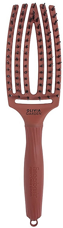 Haarbürste - Olivia Garden Finger Brush Combo Chocolate — Bild N1