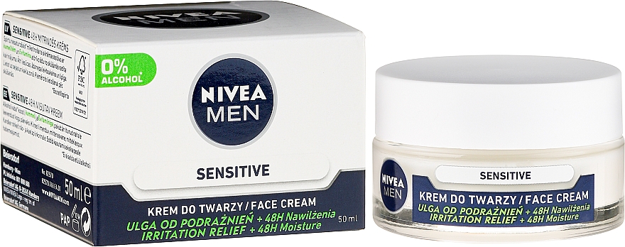 Intensiv feuchtigkeitsspendende Gesichtscreme für Männer - Nivea Intensively Moisturizing Cream Men Sensitive Skin — Bild N6