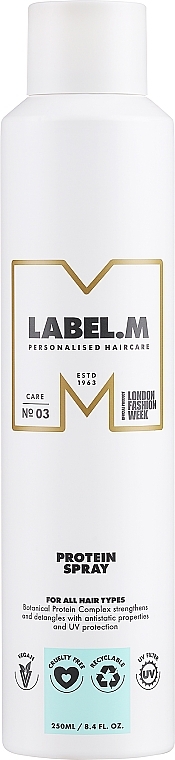 Feuchtigkeitsspendendes Protein-Haarspray mit Termoschutz - Label.m Create Professional Haircare Proteine Spray — Bild N1