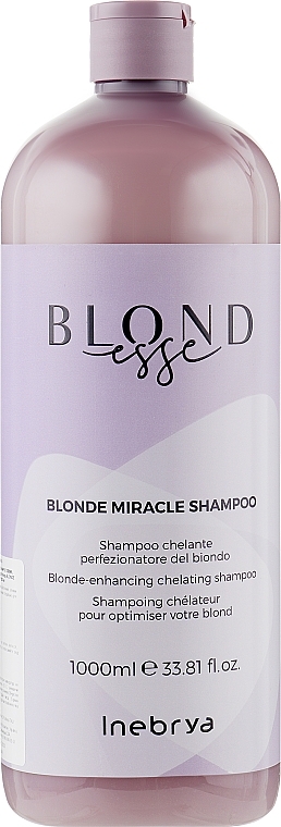 Schützendes Shampoo für ein perfektes Blond mit Kokosöl und Aloe Vera - Inebrya Blondesse Blonde Miracle Shampoo — Bild N3