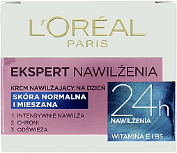 Intensiv feuchtigkeitsspendende und erfrischende Tagescreme für normale und Mischhaut - L'Oreal Paris Face Cream — Foto N1