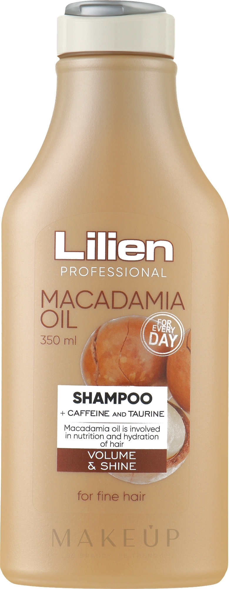 Shampoo für dünnes Haar mit Macadamiaöl - Lilien Macadamia Oil Shampoo — Bild 350 ml