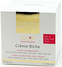 Reichhaltige feuchtigkeitsspendende Gesichtscreme für trockene Haut - Christian Breton Age Priority Super Hydrating Rich Cream — Bild N2