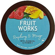 Düfte, Parfümerie und Kosmetik Körperbutter mit Himbeere und Mango - Grace Cole Fruit Works Body Butter Raspberry & Mango