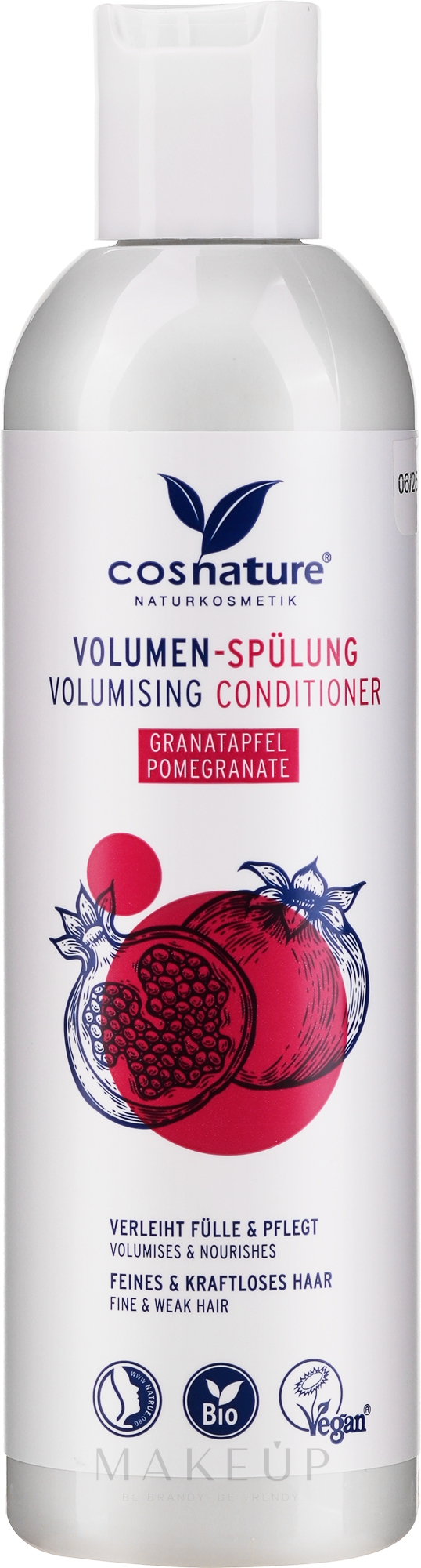 Conditioner für feines und kraftloses Haar mit Granatapfel - Cosnature Volume Conditioner — Bild 250 ml