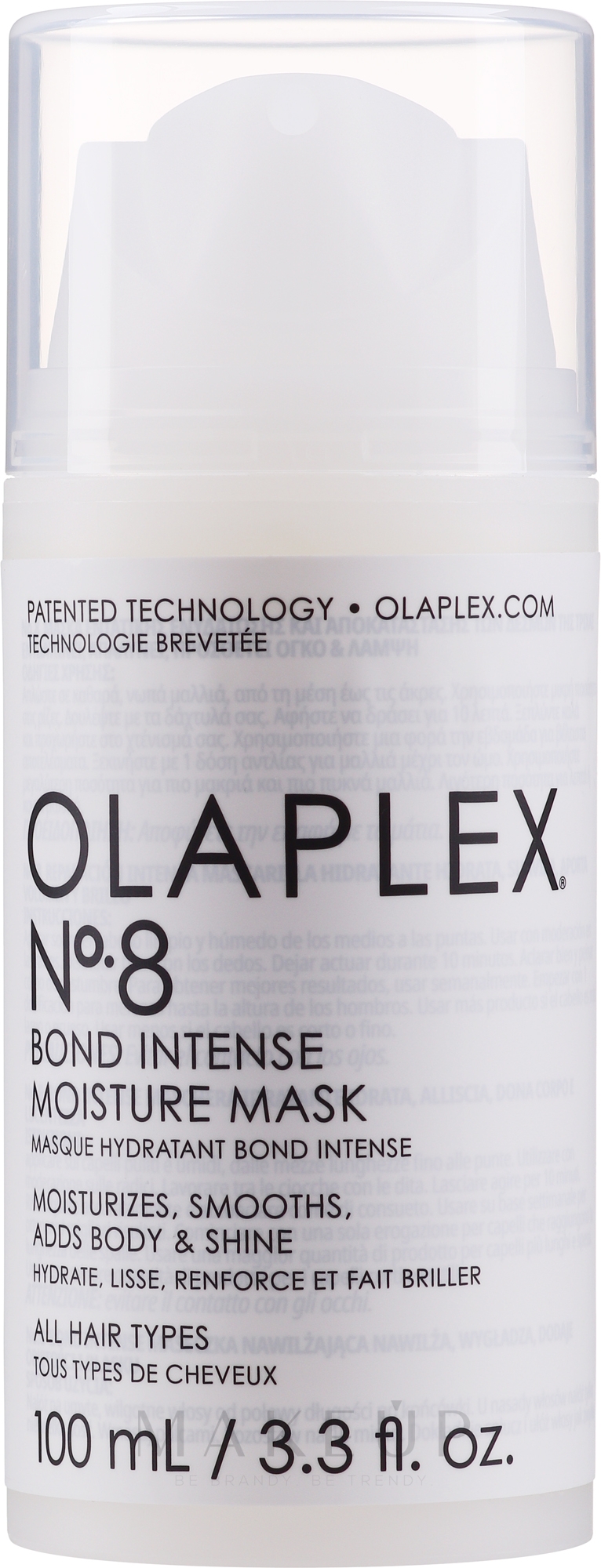 Feuchtigkeitsspendende und glättende Haarmaske für alle Haartypen - Olaplex №8 Blond Intense Moisture Mask — Bild 100 ml
