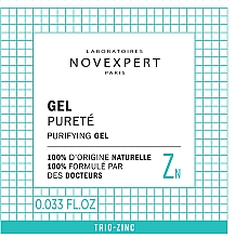 GESCHENK! Gel mit Zink - Novexpert Trio-Zinc Purifying Gel (Probe)  — Bild N2