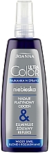 Haarspray ohne Auswaschen blau für graues, blondes und aufgehelltes Haar - Joanna Ultra Color System Hair Rinse Spray Blue — Bild N5