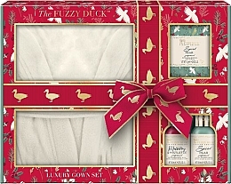 Düfte, Parfümerie und Kosmetik Körperpflegeset (Duschgel 100ml + Duschcreme 100ml + Kristalle 75g + Bademantel 1 St.) - Baylis & Harding The Fuzzy Duck Winter Wonderland Luxury Gown Gift Set