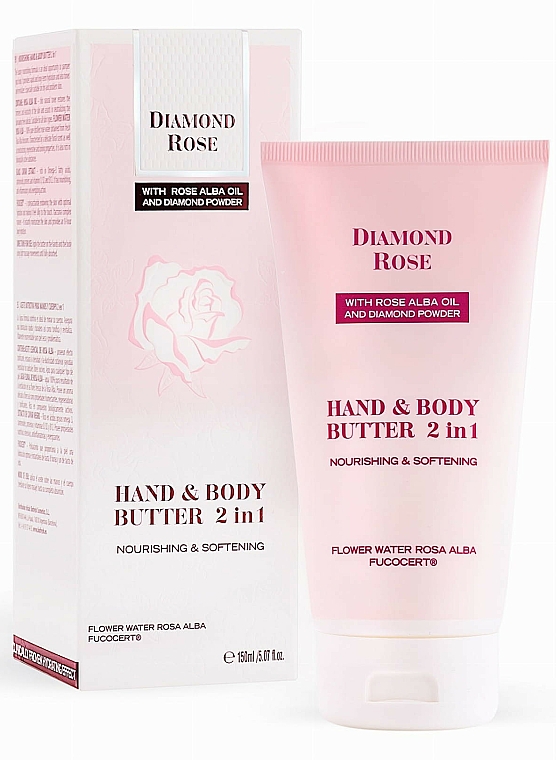 2in1 Pflegende Hand- und Körperbutter - BioFresh Diamond Rose Hand & Body Butter 2 in 1 — Bild N1