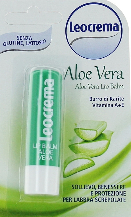 Leocrema Aloe Vera Lip Balm - Lippenbalsam mit Aloe Vera — Bild N1