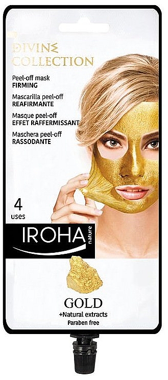 Straffende Peel-Off Maske mit Gold - Iroha Nature Gold Peel Off Mask Firming — Bild N1