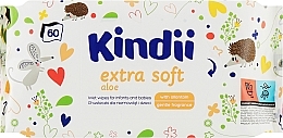 Feuchttücher für Babys 60 St. - Kindii Extra Soft — Bild N1
