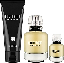 Düfte, Parfümerie und Kosmetik Givenchy L'Interdit - Duftset (Eau 50ml + Körpermilch 75ml + Eau Mini 10ml) 