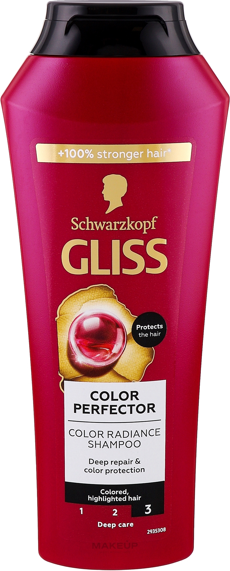 Shampoo für gefärbtes und gebleichtes Haar - Gliss Color Perfector Repair & Protect Shampoo — Bild 250 ml