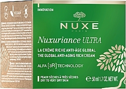 Creme für trockene und sehr trockene Haut - Nuxe Nuxuriance Ultra The Global Anti-Aging Rich Cream  — Bild N2