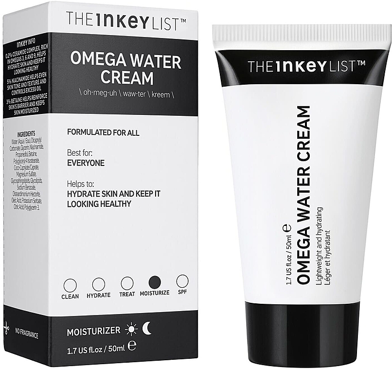 Feuchtigkeitsspendende Gesichtscreme - The Inkey List Omega Water Cream — Bild N2