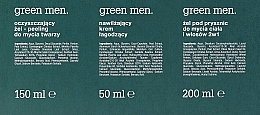 Set - Tolpa Green Men 2024 Set (Gesichtswaschgel/150ml + Gesichtscreme/50ml + Duschgel/200/ml) — Bild N3