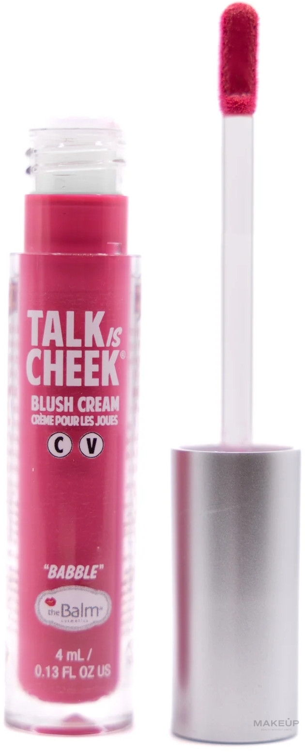 Gesichtsrouge - TheBalm Talk is Cheek Blush Cream — Bild Babble