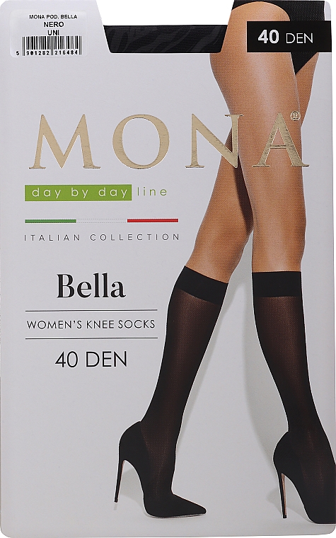 Kniestrümpfe Bella 40 Den schwarz - Mona — Bild N1
